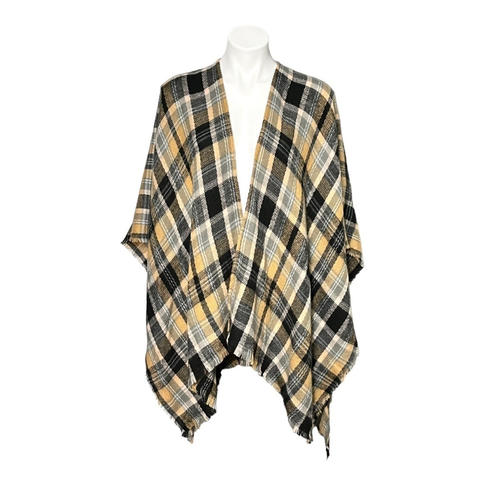 Steve Madden Plaid Wrap One Size